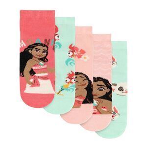 Moana Girls Moana Socks (Pack of 5) / Multicolored